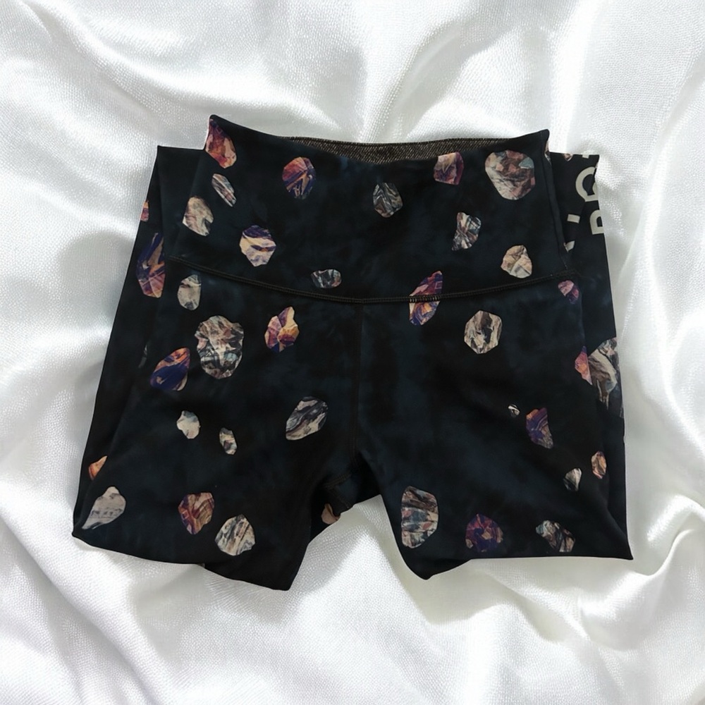 Wear It To Heart Women’s Peloton Cropped Leggings Cycling Multicolor Sz S